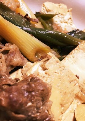 ネギの風味が最高！あつあつ肉豆腐-レシピのメイン写真