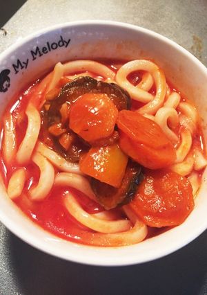 簡単ラタトゥイユうどん-レシピのメイン写真