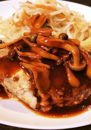 ふわシャキ山芋チーズinハンバーグ-レシピのメイン写真