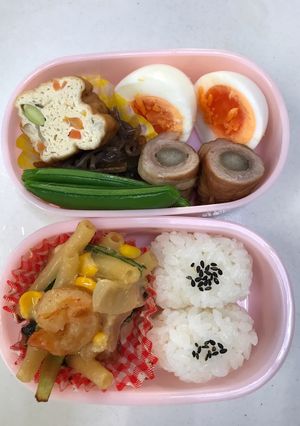 3歳のお弁当、ひとつ鍋小松菜グラタン-レシピのメイン写真