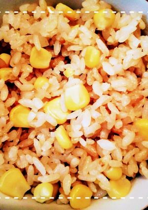 コーン缶で簡単！コーンの炊き込みごはん-レシピのメイン写真