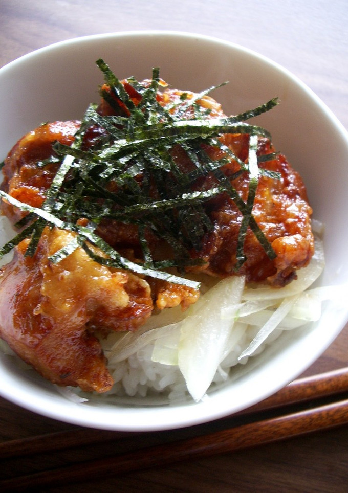 甘辛だれのから揚げ丼★-レシピのメイン写真