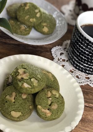 ちょい苦大人の抹茶くるみクッキー-レシピのメイン写真