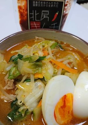 北房キムチde!ピリ辛白滝ラーメン-レシピのメイン写真