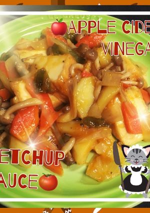 リンゴ酢de野菜と厚揚げのベジ酢豚風〜♪-レシピのメイン写真