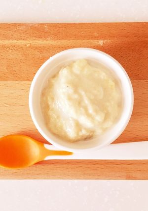 ☆離乳食☆高野豆腐のバナナミルクプリン風-レシピのメイン写真