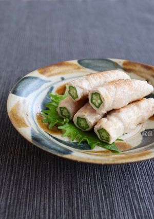 ［簡単 シンプル オクラ肉巻き＊お弁当］-レシピのメイン写真