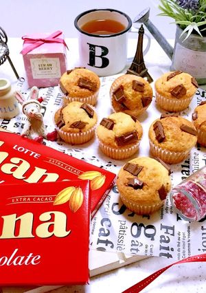 チョコのせ♡ミニチュアマフィン♡-レシピのメイン写真