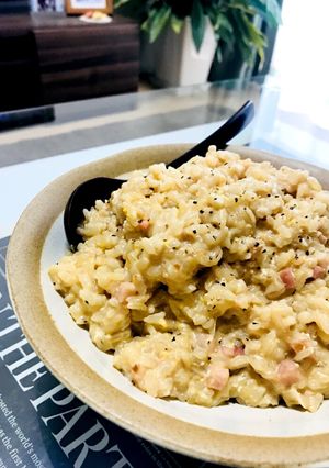 ＊もち麦ご飯で＊コンソメミルクリゾット-レシピのメイン写真