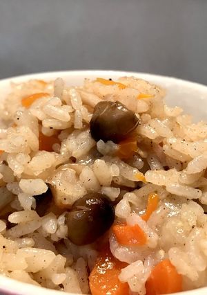 餅でモチモチ！簡単★切るだけ炊き込みご飯-レシピのメイン写真