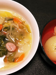 1つの鍋で2品☆玉ねぎ煮&コンソメスープ-レシピのメイン写真