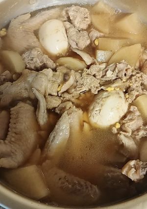 鶏豚バラ大根　大量に作って作り置き。-レシピのメイン写真