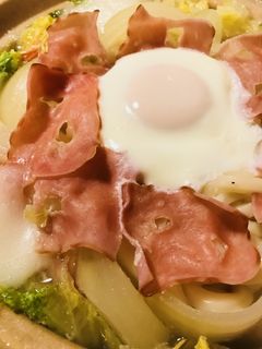 のせ鍋●鶏&ベーコン&エッグの寄せ鍋-レシピのメイン写真