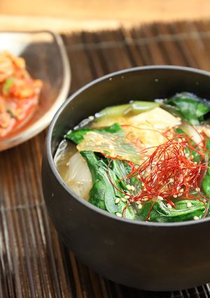 ほうれんの韓国風味噌スープ-レシピのメイン写真