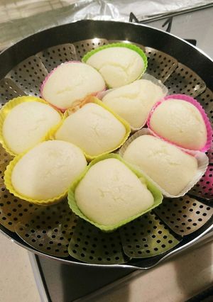 米粉ヨーグルト蒸しパン#米粉#小麦粉ナシ-レシピのメイン写真