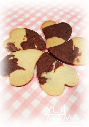 バレンタイン★マーブル★ハートクッキー-レシピのメイン写真