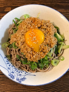 喉越しツルン♡冷やし納豆蕎麦-レシピのメイン写真