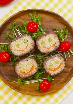 肉巻きニコニコロール☆彡-レシピのメイン写真