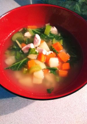 風邪にも☆野菜たっぷりチキンスープ-レシピのメイン写真