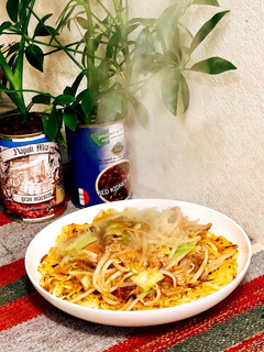 簡単ズボラ男飯の餡かけ焼きそば-レシピのメイン写真