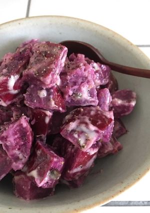 和風ドレ&マヨで♪紫芋のホットサラダ-レシピのメイン写真