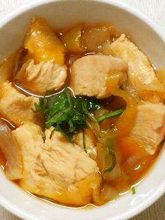 簡単✾鶏むね肉と玉ねぎの和風煮✾節約にも-レシピのメイン写真