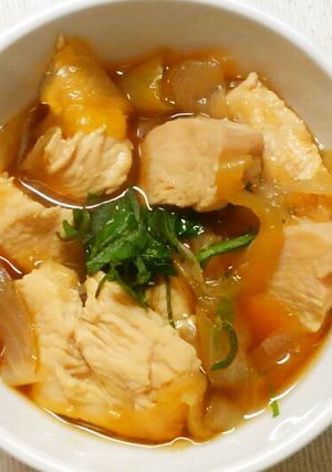 簡単✾鶏むね肉と玉ねぎの和風煮✾節約にも-レシピのメイン写真