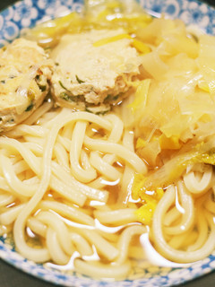 コンソメスープの肉団子うどん-レシピのメイン写真