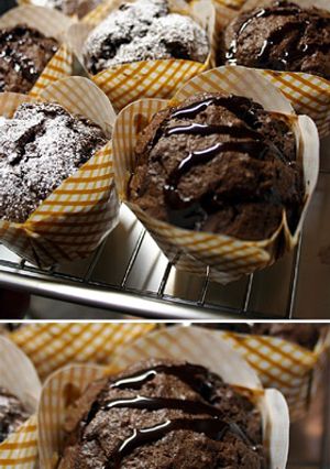 バレンタインに♪トリプルチョコマフィン☆-レシピのメイン写真