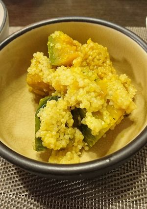 つぶつぶ！カボチャと雑穀のきんとん風-レシピのメイン写真