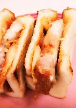 ☆照り焼きチキンとキムチのサンドイッチ☆-レシピのメイン写真