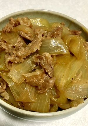 水なし！簡単牛丼-レシピのメイン写真