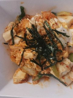 豆腐とキムチのなんちゃってビビンバ丼-レシピのメイン写真