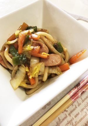 簡単ランチ☆すき焼き風焼うどん-レシピのメイン写真