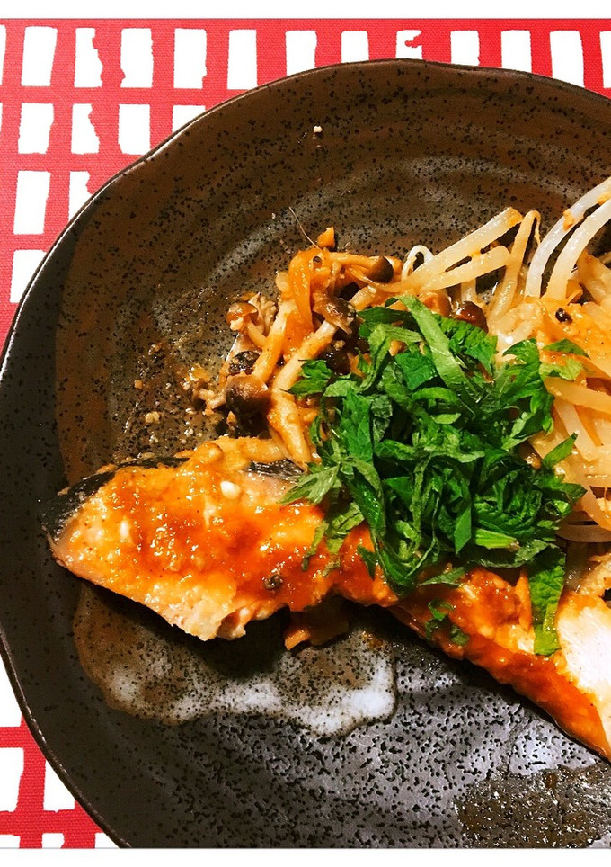 鮭のごま味噌蒸し-レシピのメイン写真