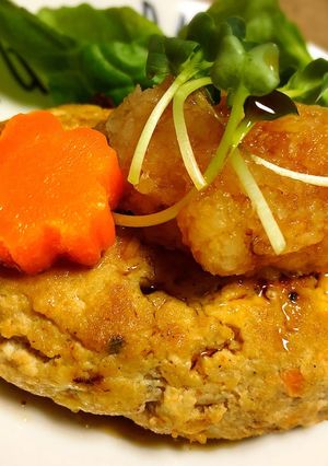 低カロリー豆腐ハンバーグ おろしポン酢-レシピのメイン写真