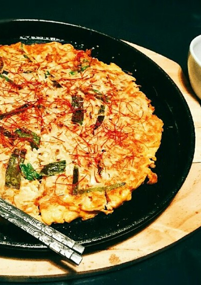 【粉不使用】もやしとネギのチヂミ風-レシピのメイン写真