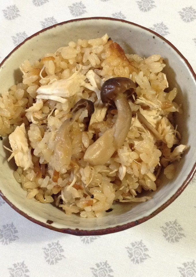 ☆鷄ササミとしめじの炊き込み御飯-レシピのメイン写真