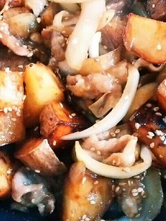 じゃが芋と豚肉の甘辛炒め-レシピのメイン写真