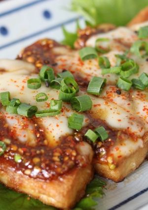 【厚揚げ】つけてみそかけてみそチーズ焼き-レシピのメイン写真