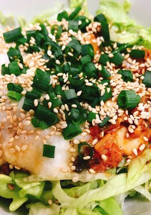 超簡単☆肉味噌サラダうどん-レシピのメイン写真
