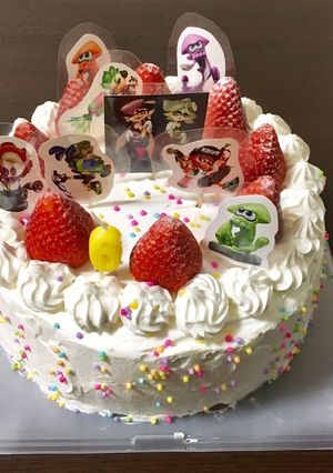 スプラトゥーン2ケーキ-レシピのメイン写真