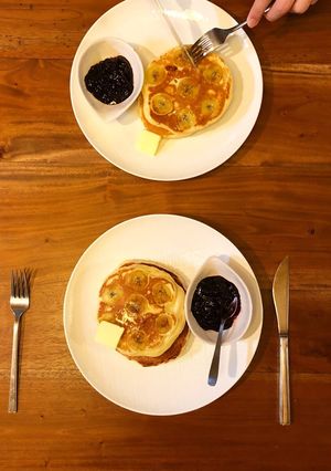 《メレンゲでホットケーキ》-レシピのメイン写真