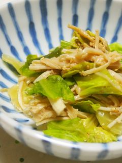 キャベツとえのきの胡麻和え♪-レシピのメイン写真