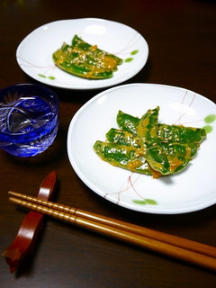 簡単!辛旨☆おつまみスナップエンドウ-レシピのメイン写真