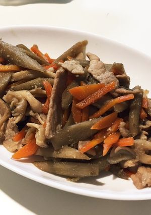 豚肉入りでメインにもなるきんぴら-レシピのメイン写真