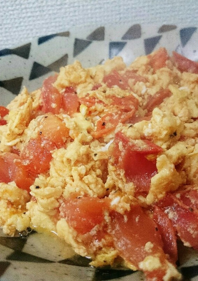 簡単☆トマトと卵の炒め物-レシピのメイン写真