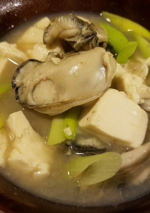 牡蠣の味噌汁-レシピのメイン写真