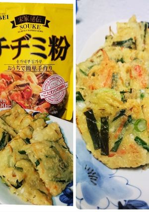 カルディのチヂミ粉で作る簡単チヂミ-レシピのメイン写真