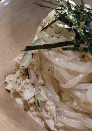 ヘルシー!サバ味噌缶&しらたきのサラダ-レシピのメイン写真